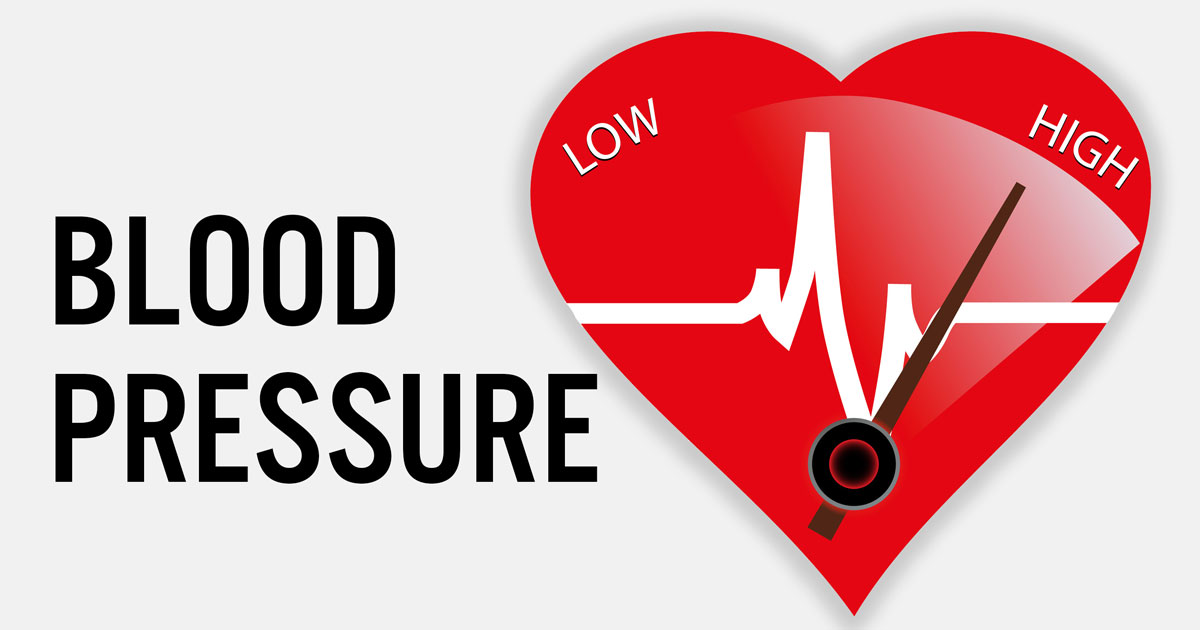 image of high blood pressure heart with meter