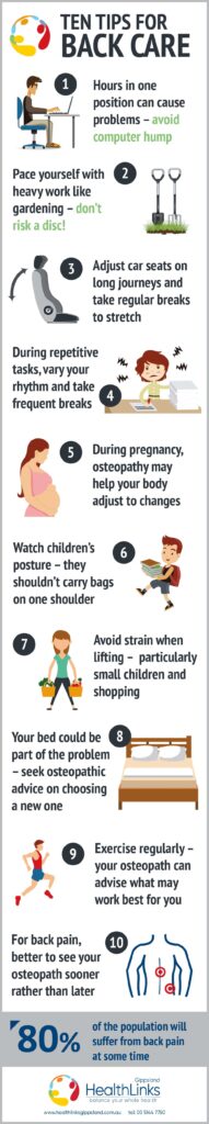 ten tips on how to care for your back